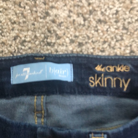 Seven 7 for all mankind ankle Blair super skinny jeans New without tags 26 - Picture 5 of 13